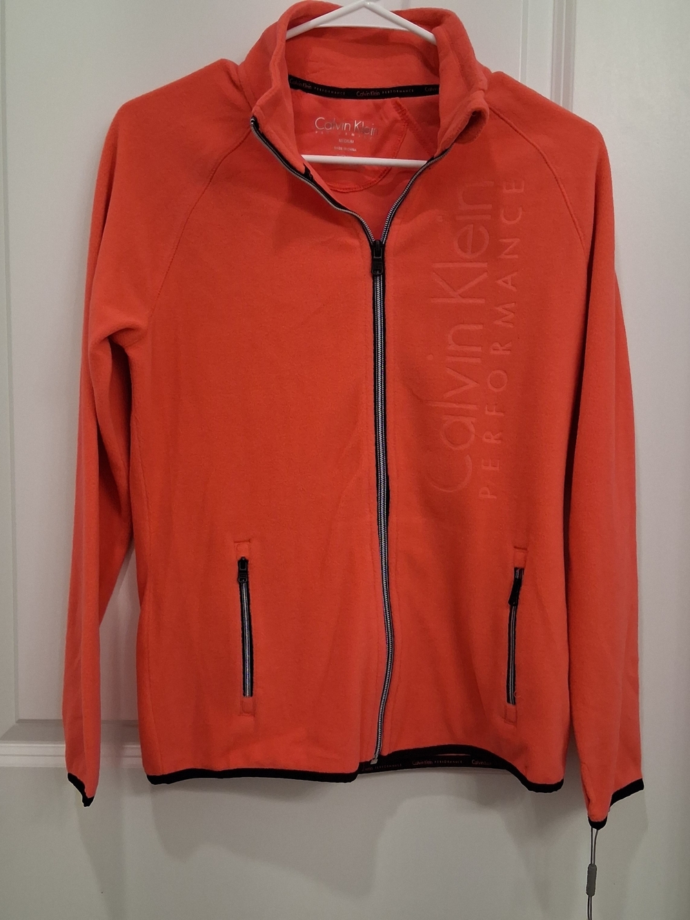Calvin Klein Performance Neon Pink Full-Zip Jacket